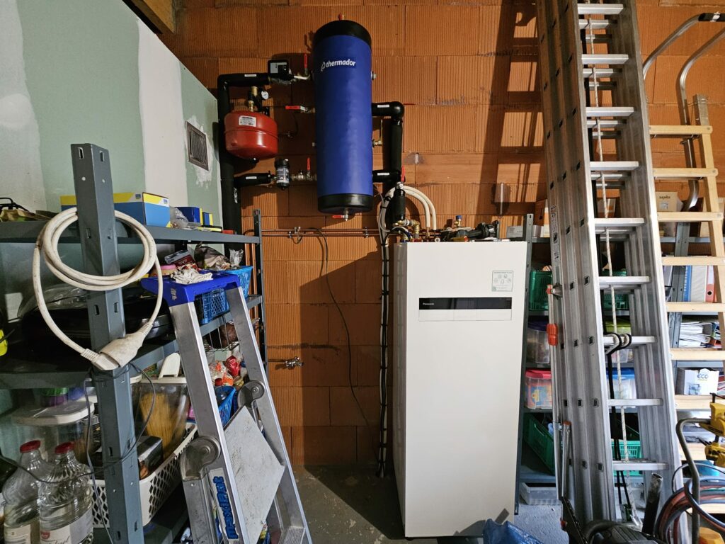Installation d'une pompe à chaleur air eau Panasonic à Brie-Comte-Robert (2)
