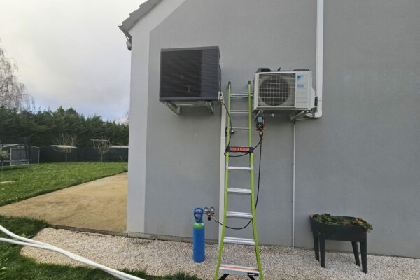 Installation d'une pompe à chaleur air eau Panasonic à Brie-Comte-Robert (5)